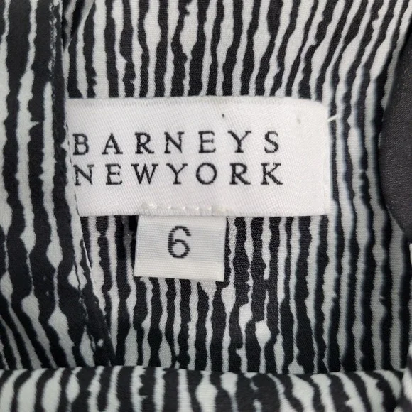 Barney's New York Women's Midi Black Diamond Print Dress Size 6  52522-0546 - Picture 7 of 9